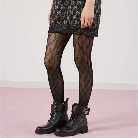 gucci collant a effect use noir|gucci tights women.